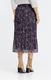 JUPE FROISSEE LONGUE IMPRIMEE DOUBLEE