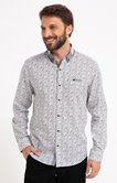 Chemise ajustée à motifs imprimés
