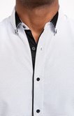 Chemise ajustée faux-uni