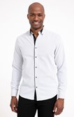 Chemise ajustée faux-uni