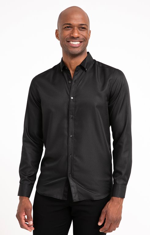 Chemise ajustée faux-uni