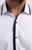 Chemise ajustée unie