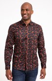 Chemise ajustée à motifs imprimés