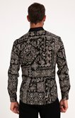 Chemise ajustée à motifs imprimés
