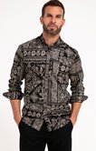 Chemise ajustée à motifs imprimés