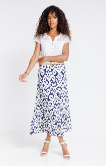 Jupe en crépon viscose