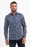 Chemise ajustée à motifs imprimés