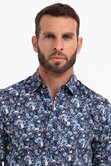 Chemise ajustée à motifs imprimés