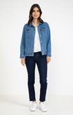 Blouson en denim double stone
