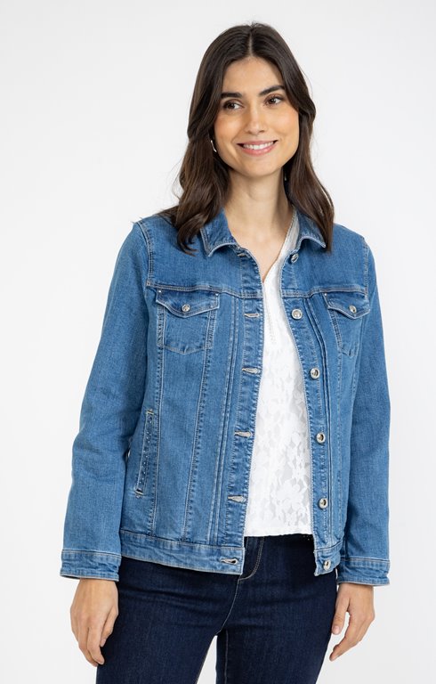 Blouson en denim double stone