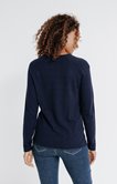 Pull manches longues détail lurex strass