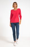 PULL COL BATEAU BOUTONNAGE DOS ET LUREX