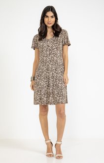 Robe en maille imprimée