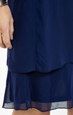 Robe unie à volants