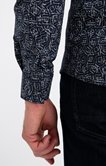 Chemise ajustée à motifs imprimés