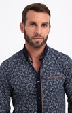 Chemise ajustée à motifs imprimés