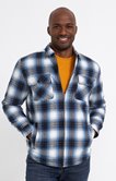 Surchemise regular doublée à carreaux 