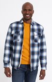 Surchemise regular doublée à carreaux 