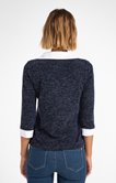 PULL EN MAILLE FANTAISIE COL TAILLEUR