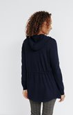 Cardigan à capuche avec détails lurex