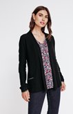 Cardigan col écharpe détails lurex