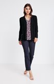 Cardigan col écharpe détails lurex