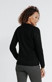 Cardigan col teddy ottoman placé