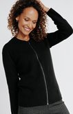 Cardigan col teddy ottoman placé