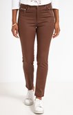 Pantalon slim enduit