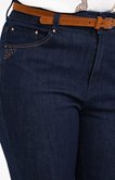 Pantalon jean slim avec détail lurex