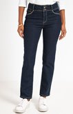 Pantalon jean droit avec double boutons