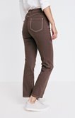 Pantalon droit avec détail tressé poches