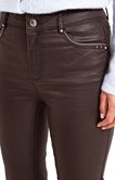Pantalon slim enduit