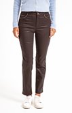 Pantalon slim enduit