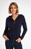 Cardigan zippé à capuche