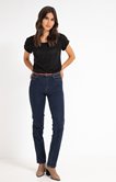 Pantalon droit avec détail strass
