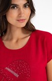 Tee-shirt en motif strass