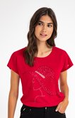 Tee-shirt en motif strass