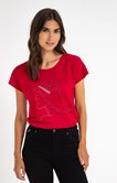 Tee-shirt en motif strass
