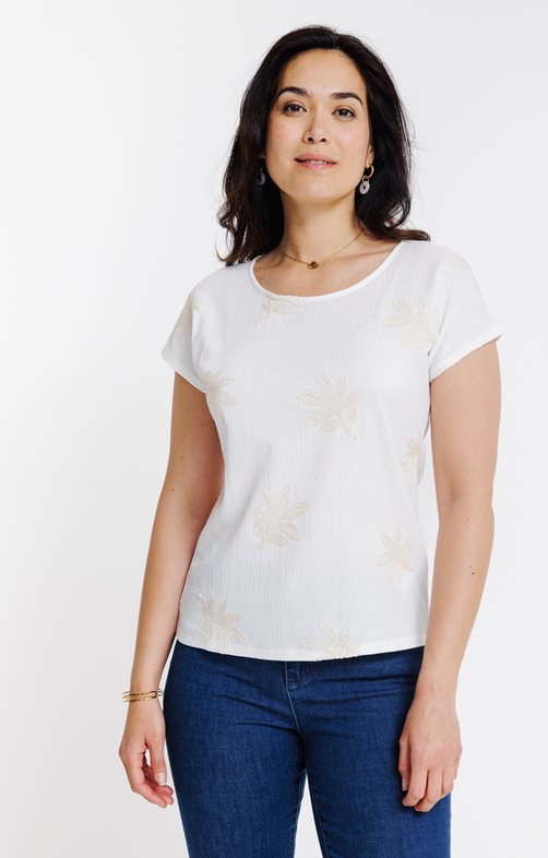 Tee-shirt avec broderie