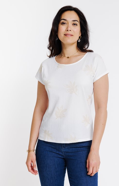 Tee-shirt avec broderie