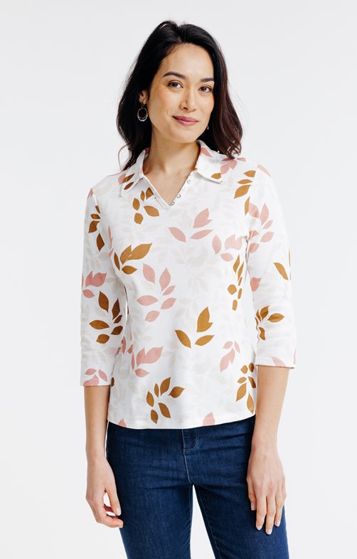 Tee-shirt avec boutons au col