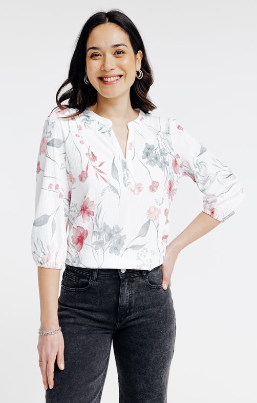 Tee-shirt imprimé fleuri