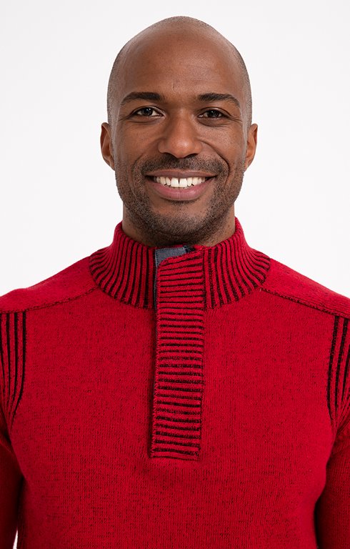 Pull Homme Col Montant Zippé – Manches Longues & Style Casual