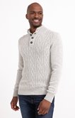 Pull col montant torsade