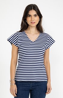 Tee-shirt rayé manches courtes