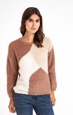 PULL COLOR BLOCK MAILLE ANGLAISE