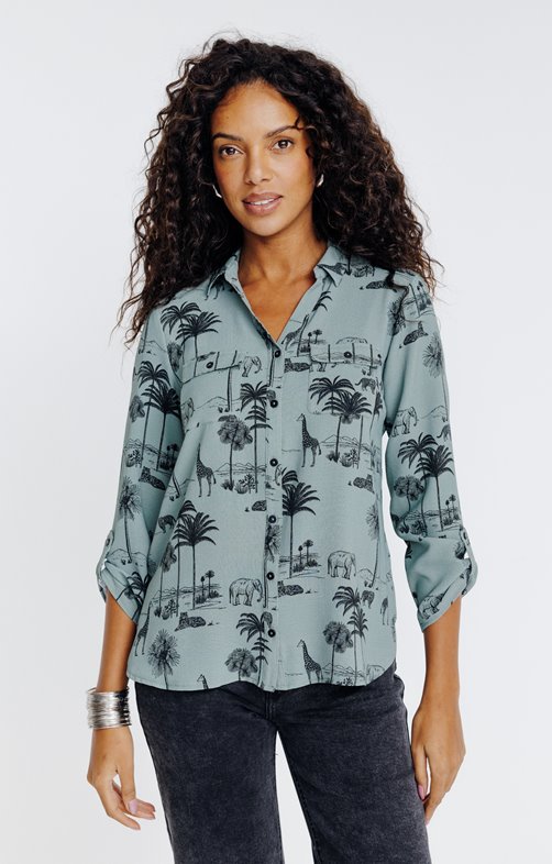 Chemise imprimé jungle