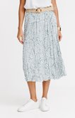 Jupe longue imprimée avec ceinture
