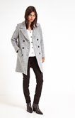 Manteau long chiné 
